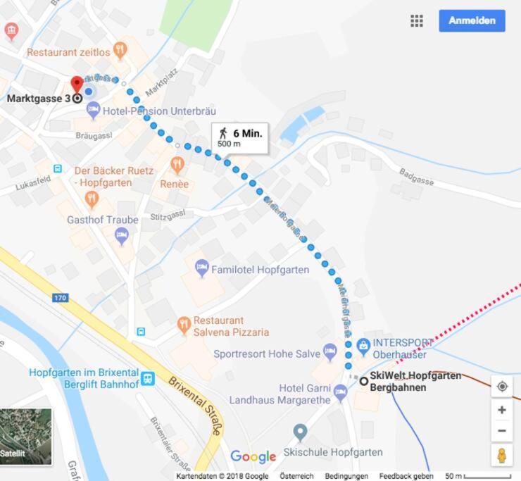 Appartement Der Buergerbote Zur Hohen Salve 布里克森谷地霍普夫加尔滕 外观 照片